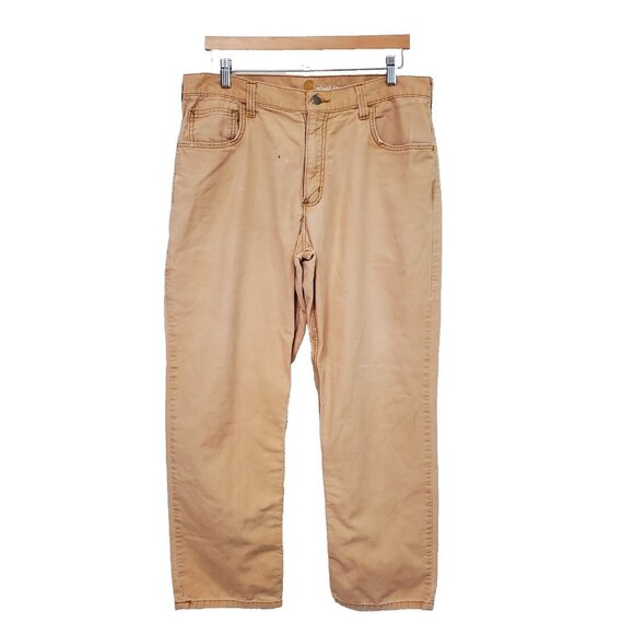 Carhartt Other - Carhartt Relaxed Fit Pants Canvas Brown/Tan Work Mens 36X30 102517 918 READ